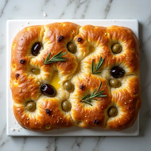 Caramelized Onion and Olive Focaccia