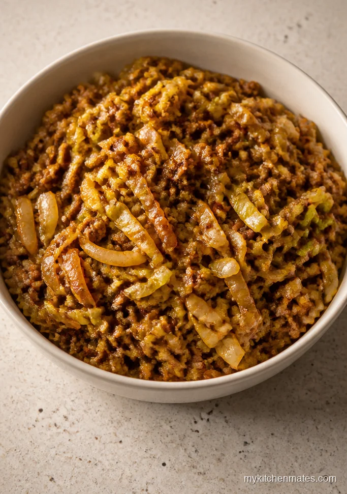 Caraway Beef and Cabbage Skillet