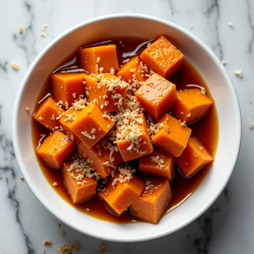 Caribbean-Style Coconut Candied Sweet Potatoes