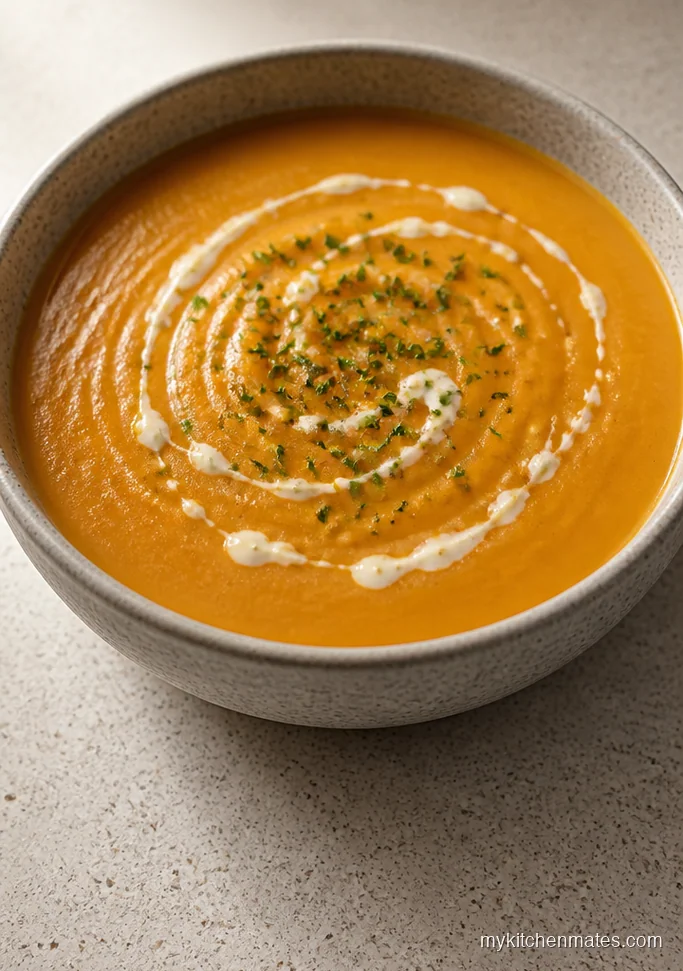 Carrot Apple Soup with Cinnamon