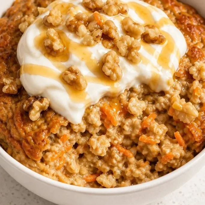 Quick Carrot Cake Baked Oats for One Carrot Cake Baked Oats