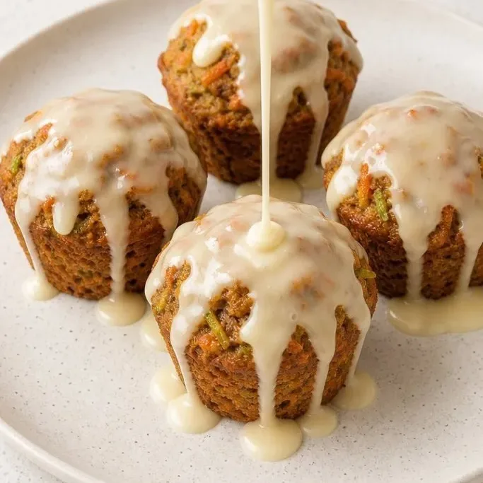 One-Bowl Carrot Cake Zucchini Muffins Carrot Cake Zucchini Muffins