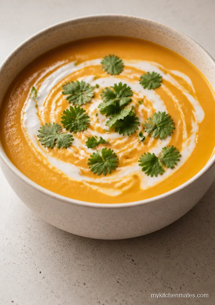 Carrot Ginger Soup with Coconut Milk