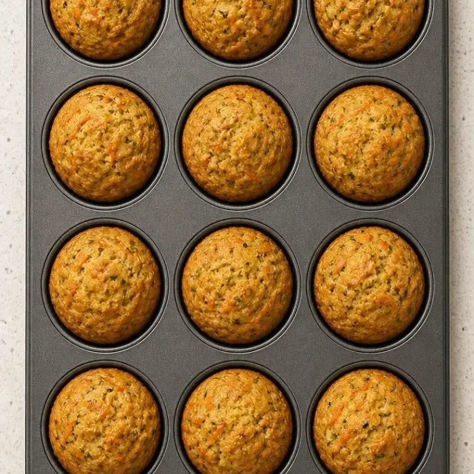 One-Bowl Carrot Zucchini Muffins with Cinnamon Carrot Zucchini Muffins