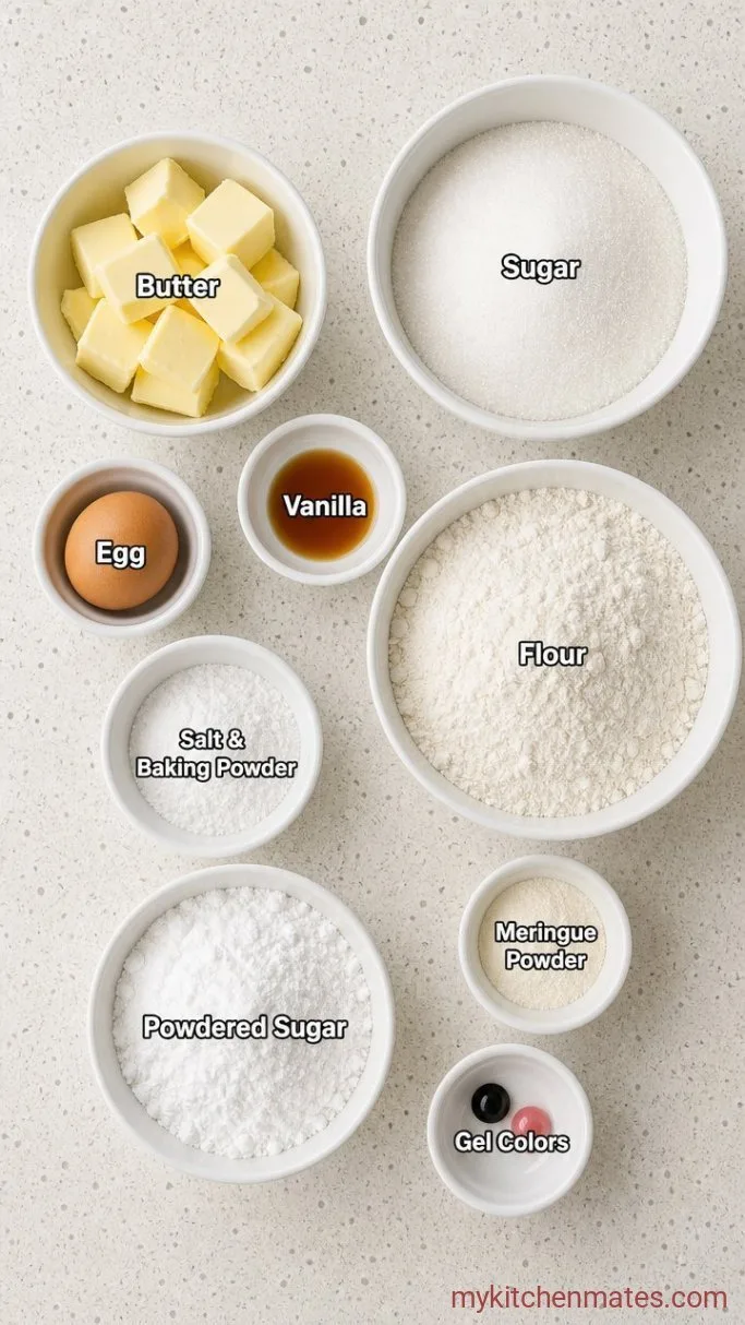 Buttery Cat Sugar Cookies That Hold Their Shape Ingredients