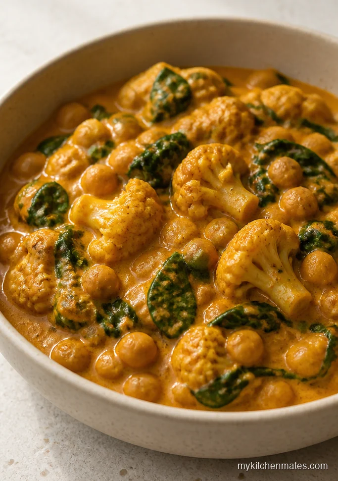 10 Cozy Healthy Fall Dinner Recipes You'll Actually Cook Cauliflower Chickpea Spinach Curry