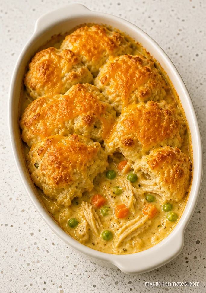 Cheddar Biscuit Chicken Pot Pie