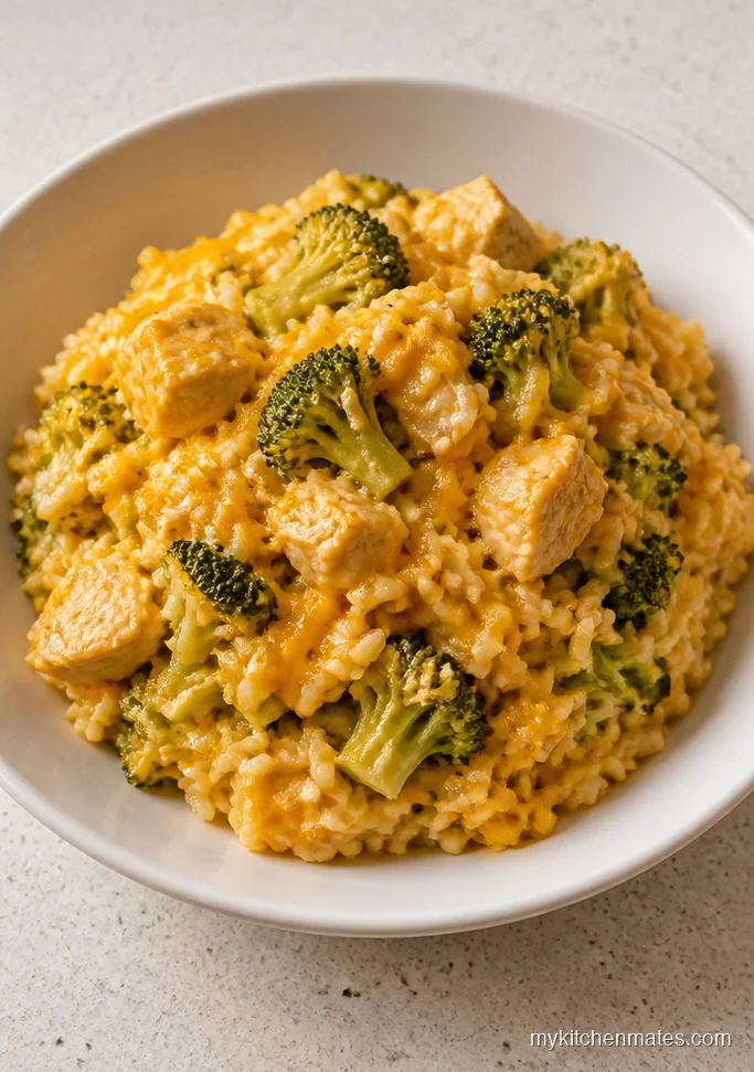 Cheddar Broccoli Chicken Rice