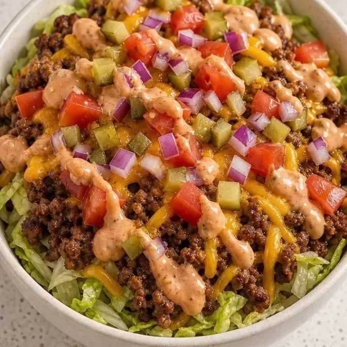 Quick Cheeseburger Bowl (No Bun Needed) Cheese Burger Bowl