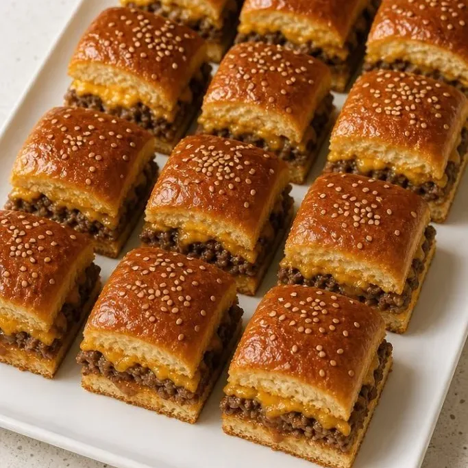 Quick Cheesy Cheeseburger Sliders Cheese Burger Sliders