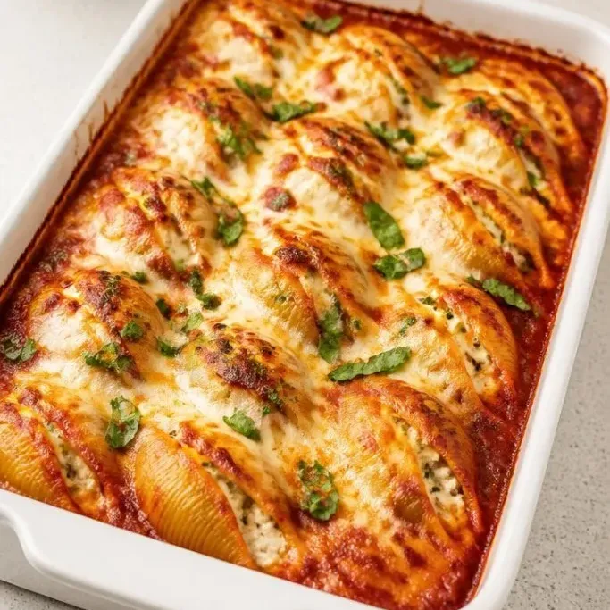 Creamy Three-Cheese Stuffed Shells Cheese Stuffed Shells