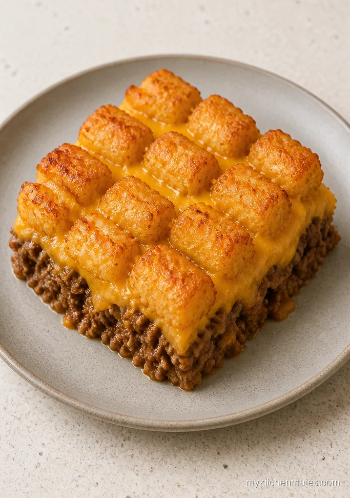 Cheeseburger Tater Tot Casserole