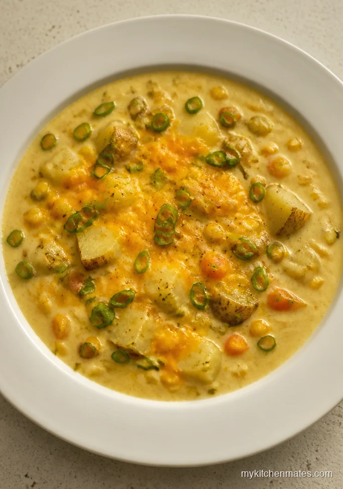 Cheesy Baked Potato Corn Chowder