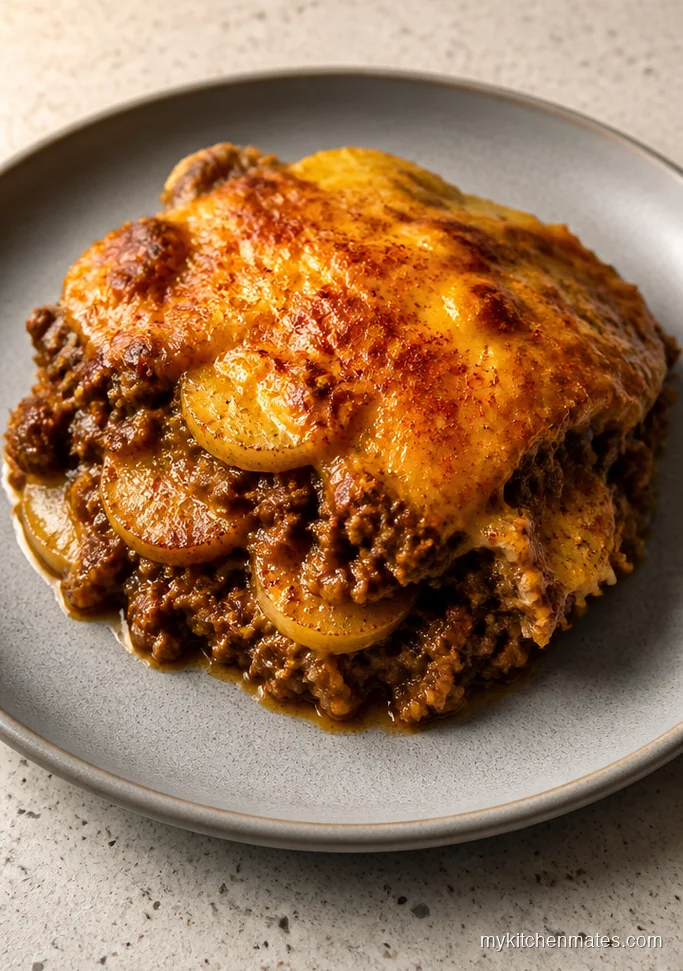 Cheesy Beef and Potato Casserole