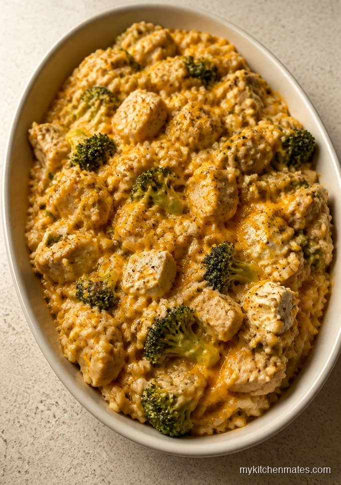 Cheesy Broccoli Chicken and Rice