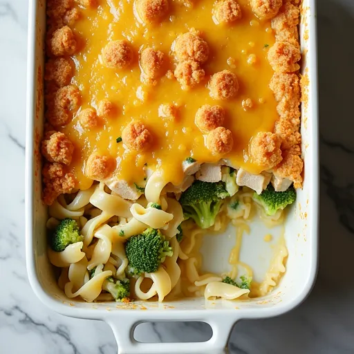 Cheesy Broccoli Tuna Noodle Supreme