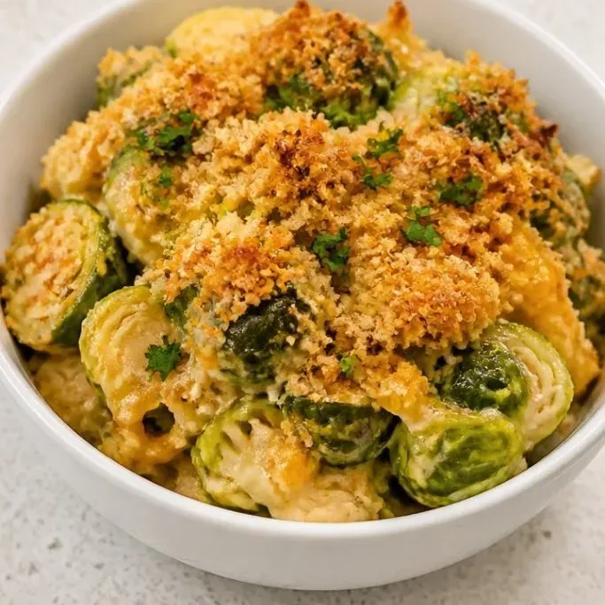 Cheesy Brussel Sprouts