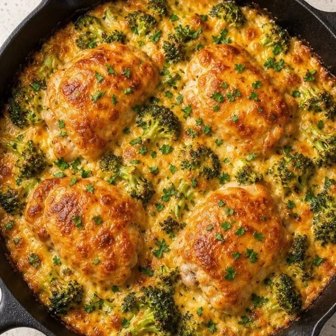 One-Pan Cheesy Chicken and Rice Bake Cheesy Chicken And Rice