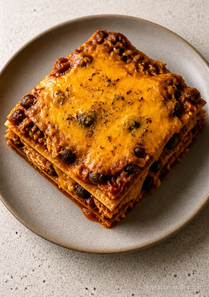 Cheesy Chicken Enchilada Casserole