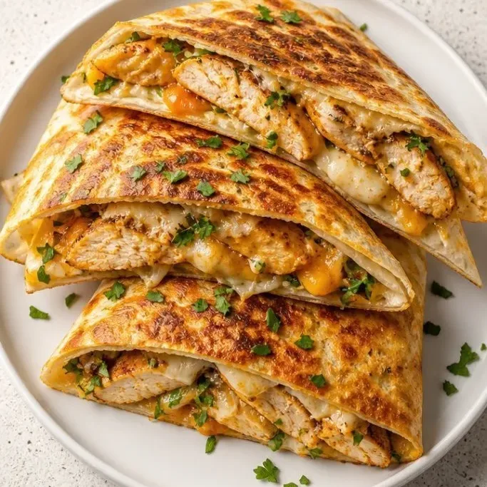 Cheesy Chicken Garlic Wrap
