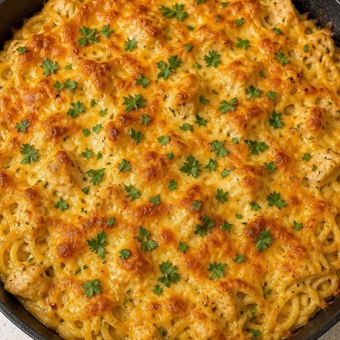 Creamy Cheesy Chicken Spaghetti Cheesy Chicken Spaghetti