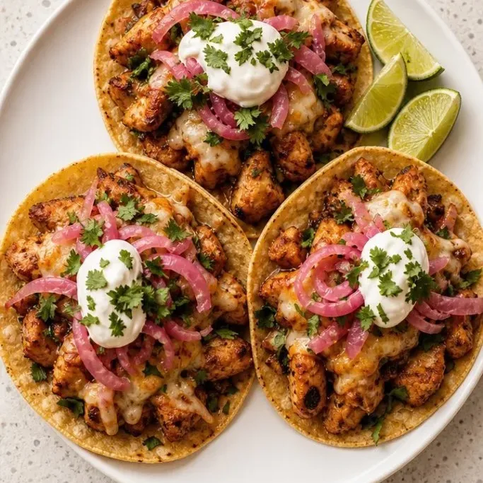 Skillet Cheesy Chicken Tacos Cheesy Chicken Tacos
