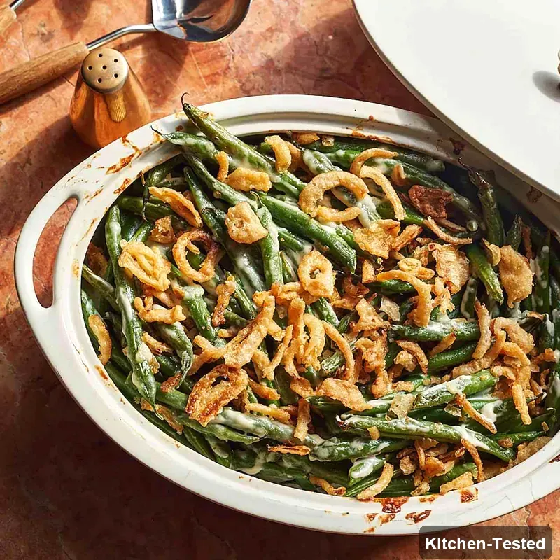 Cheesy Green Bean Casserole cheesy green bean casserole