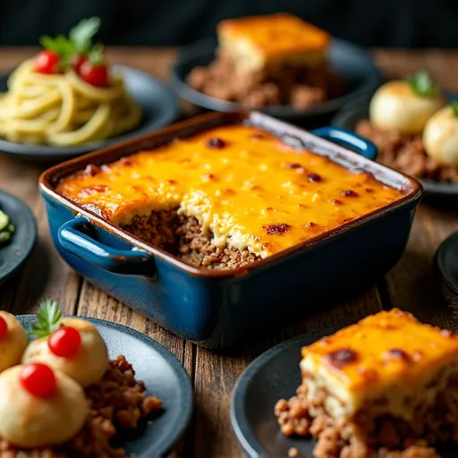 Cheesy Ground Beef and Potato Casserole