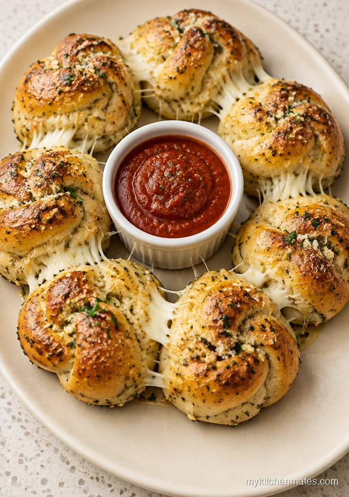 13 Easy Thanksgiving Appetizers Your Guests Will Reach for First Cheesy Pull-Apart Garlic Knot Wreath