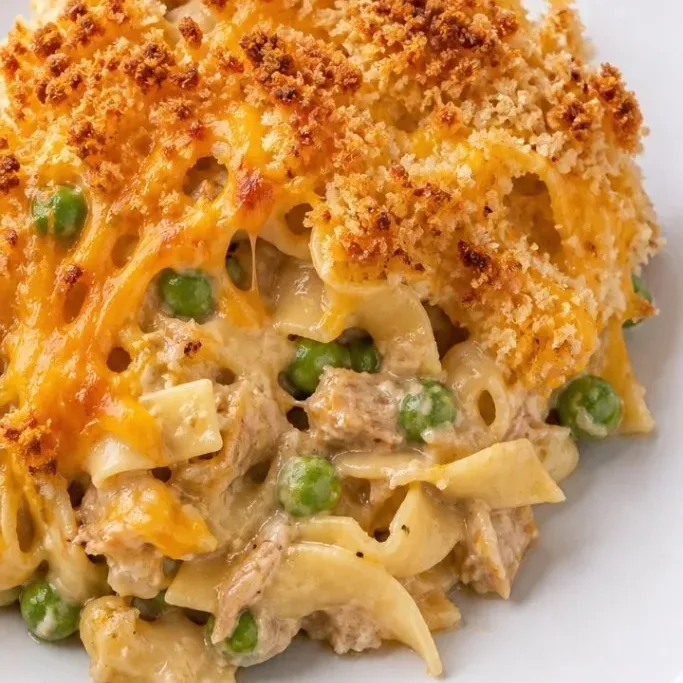 Cheesy Tuna Noodle Casserole