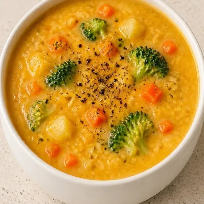Cheesy Vegetable Soup
