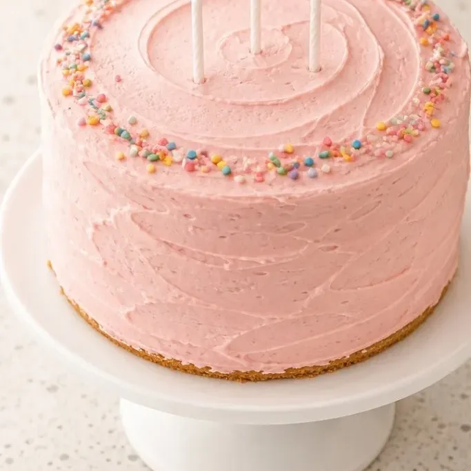 Cherry Birthday Cake