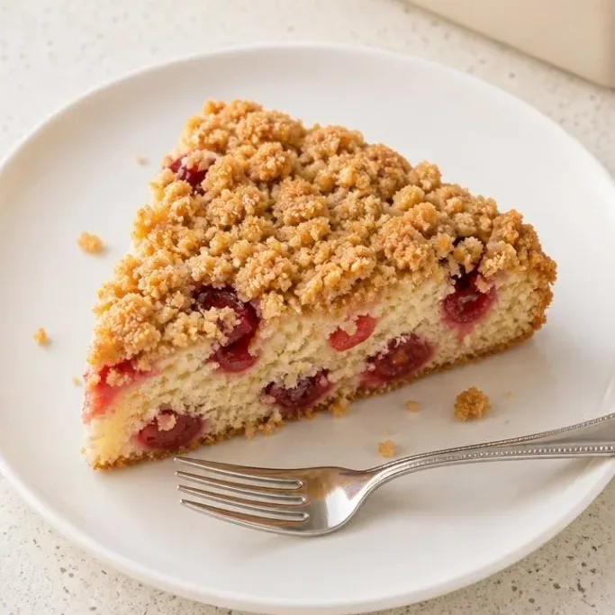 Cherry Coffee Cake with Buttery Streusel Cherry Coffee Cake