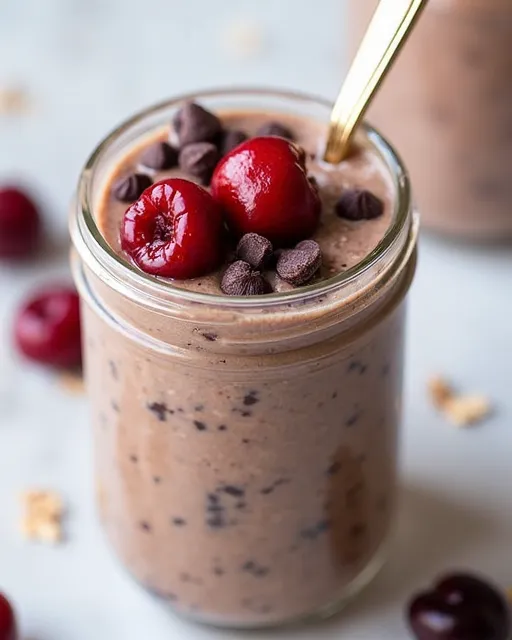 Cherry Dark Chocolate Overnight Oats