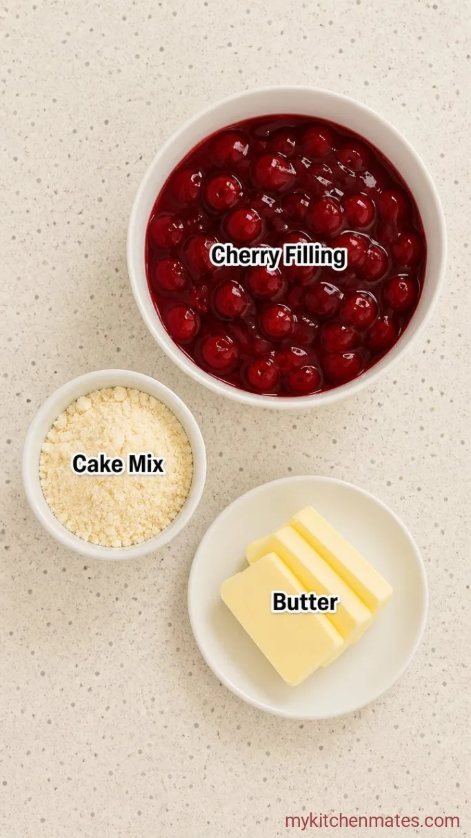 Quick And Easy Cherry Dump Cake Ingredients