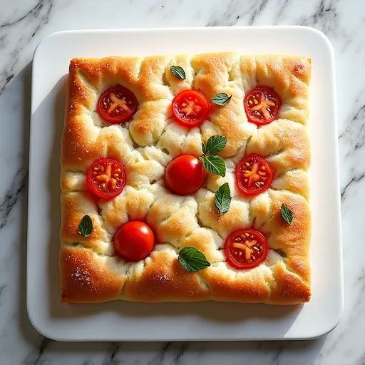 Cherry Tomato and Oregano Focaccia