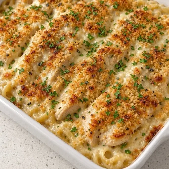 Creamy Chicken Alfredo Bake Chicken Alfredo Bake