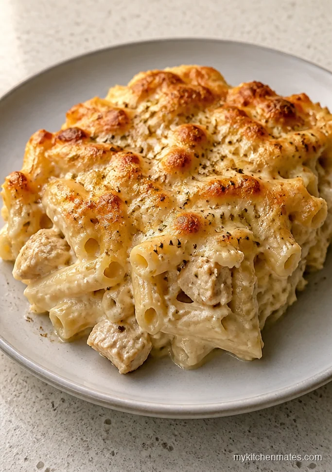Chicken Alfredo Baked Ziti