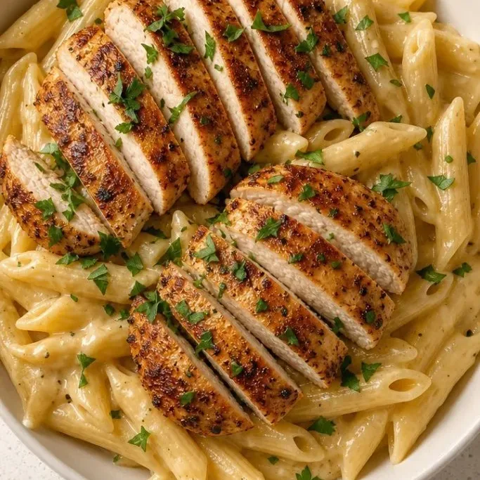 Chicken Alfredo Penne Pasta