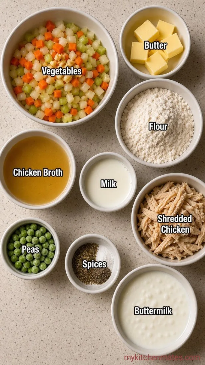 Creamy Chicken and Biscuits (One-Dish Dinner) Ingredients