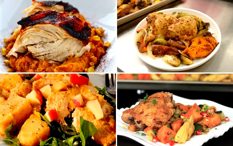 15 Sweet Potato and Chicken Recipe Ideas for Dinner chicken and sweet potato recipes featured