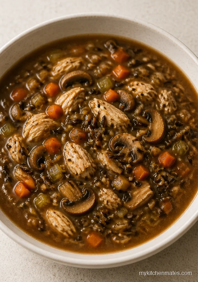 Chicken and Wild Rice Mushroom Soup
