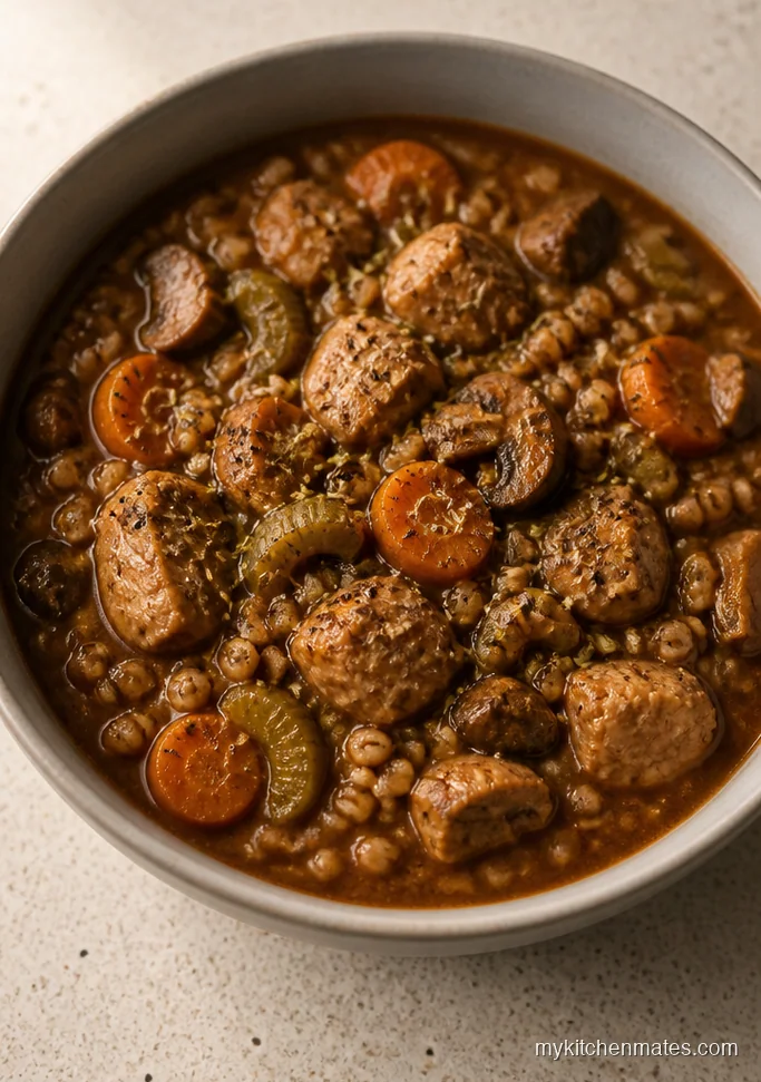 Chicken Barley Mushroom Stew