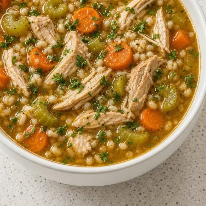 One-Pot Chicken Barley Soup Chicken Barley Soup
