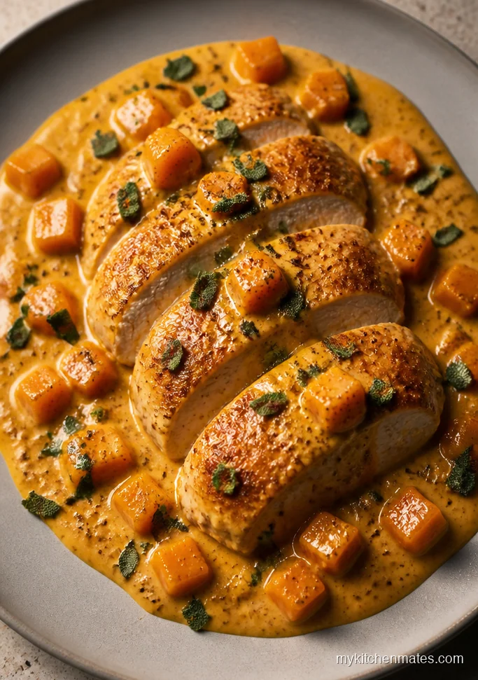 Chicken Breast with Butternut Squash Sage Cream