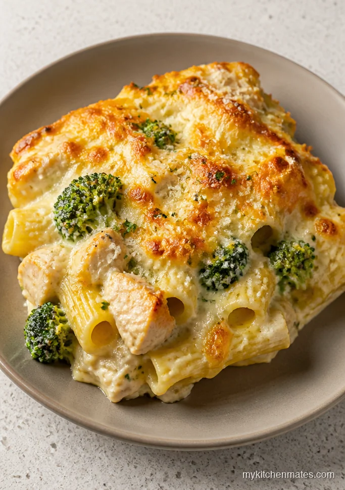 Chicken Broccoli Alfredo Bake