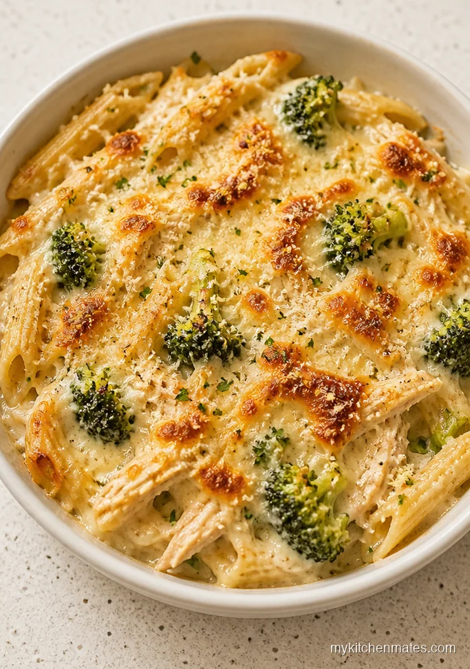 Chicken Broccoli Alfredo Bake