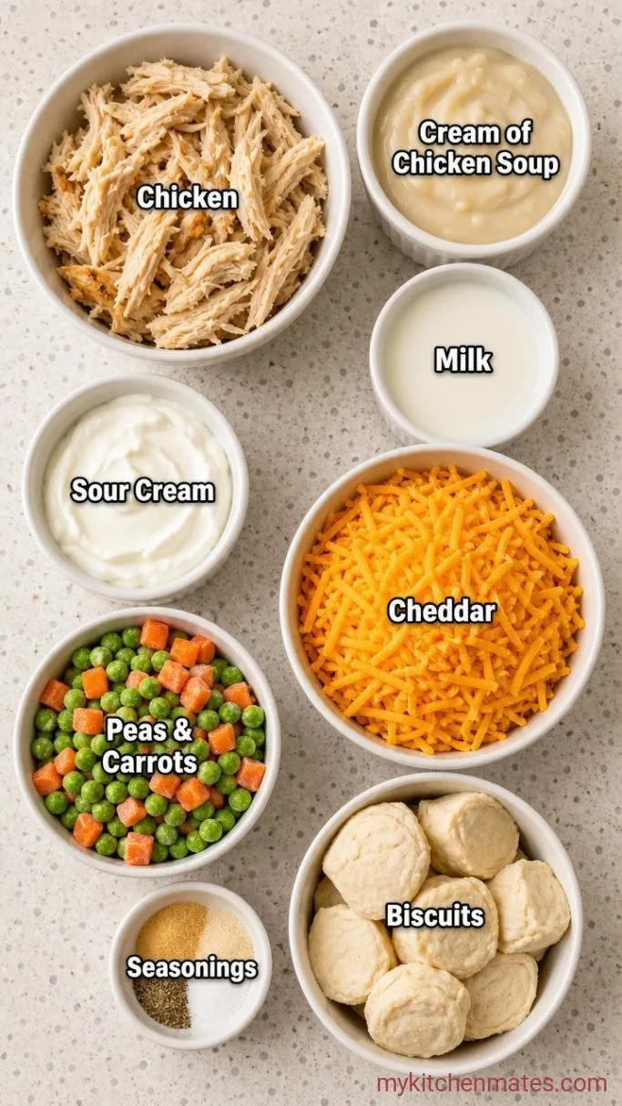 Chicken Bubble Biscuit Bake Casserole Ingredients