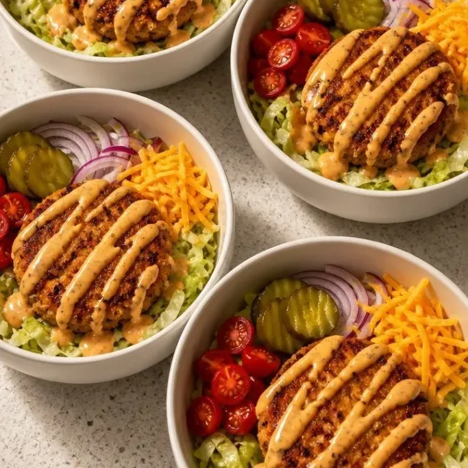 Chicken Burger Bowl