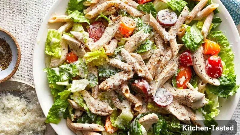 Chicken Caesar Pasta Salad chicken caesar pasta salad
